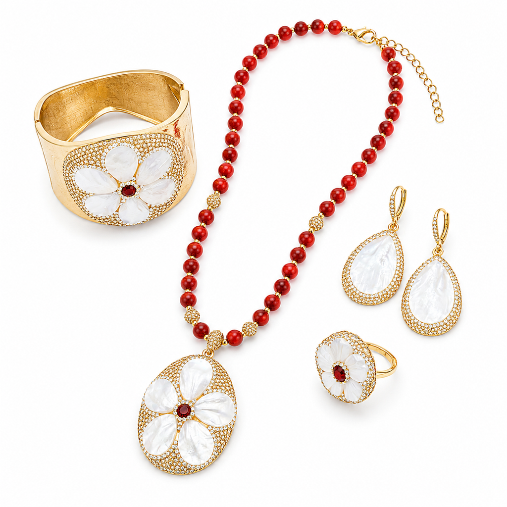 Mother of Pearl Blossom Set