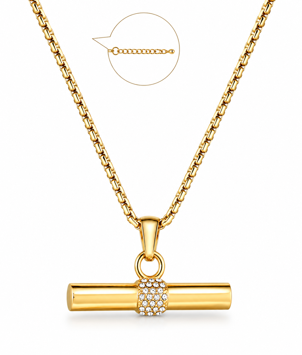 Crystal Bar Necklace