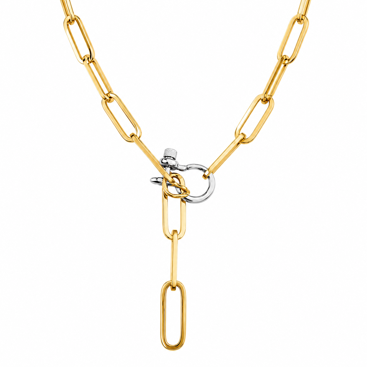 Paperclip Link Necklace