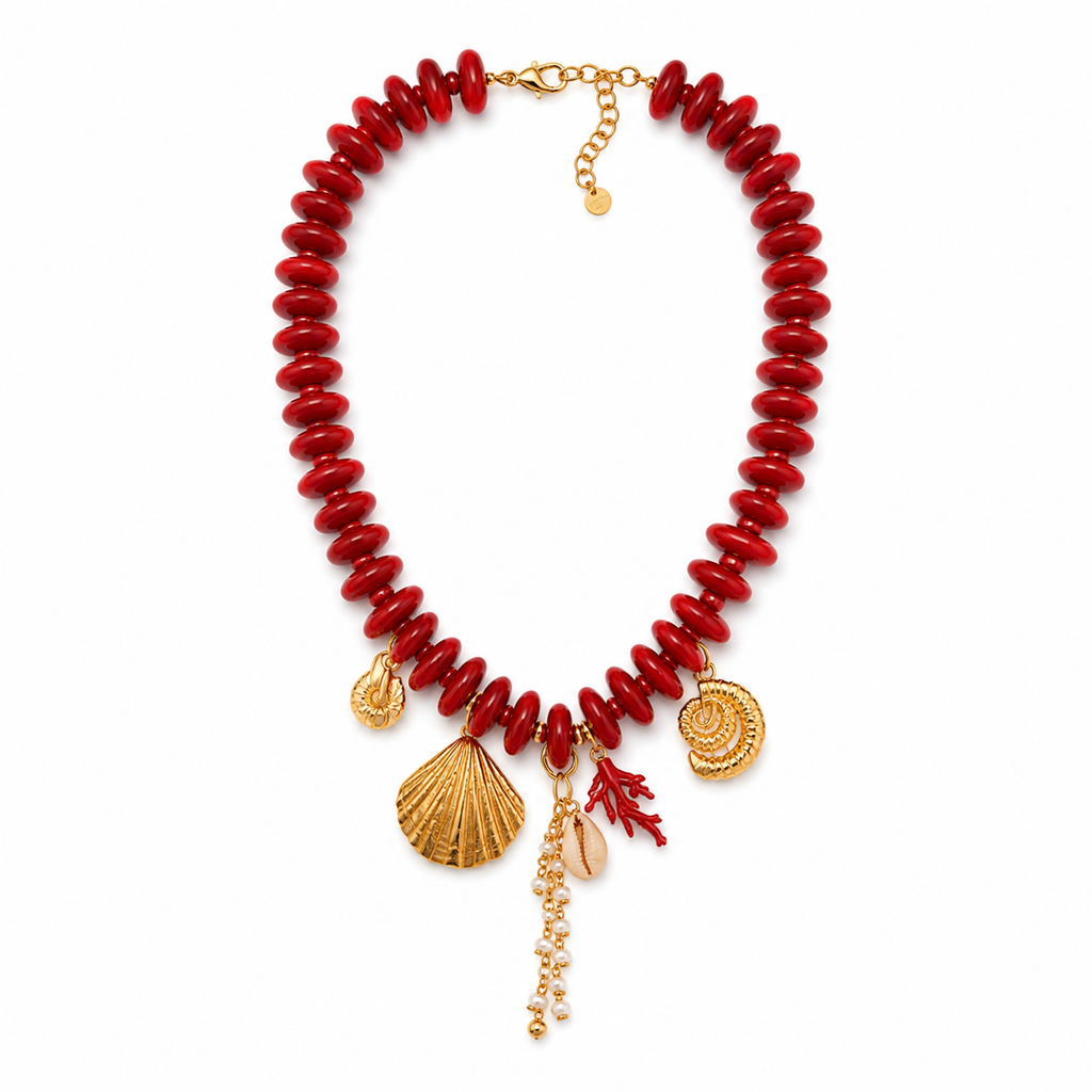 Coral Treasure Necklace