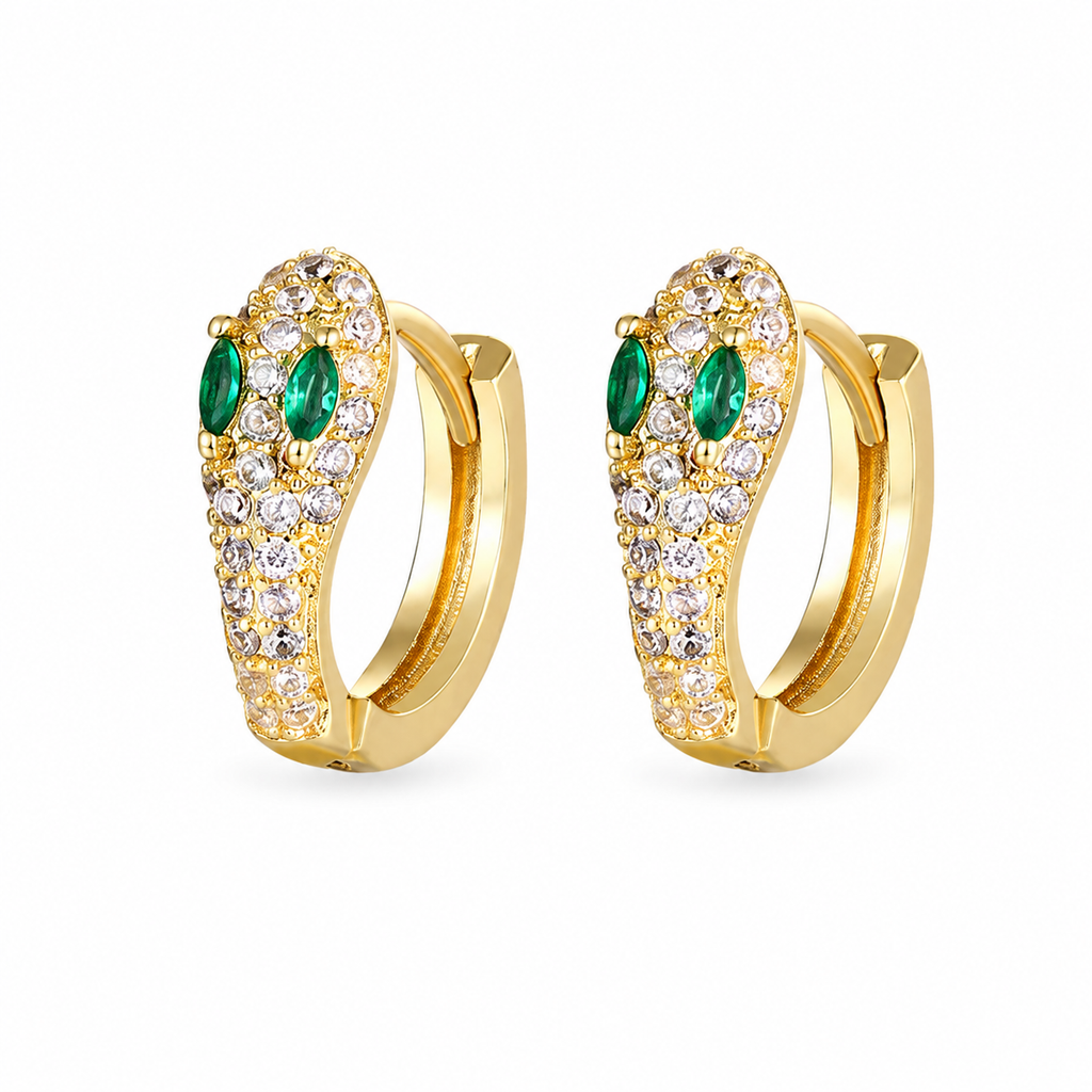 Serpiente Esmeralda Earrings