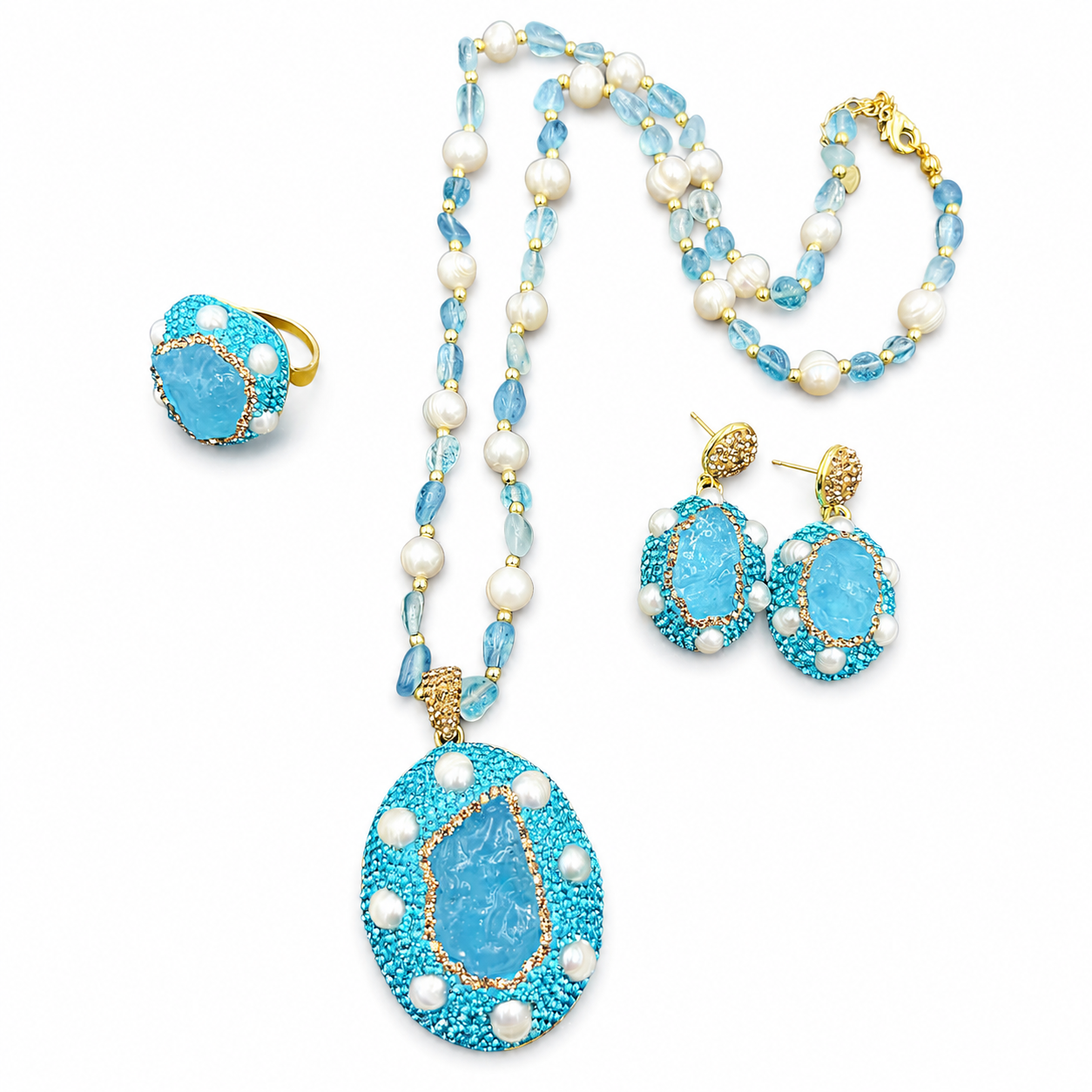 Azure Pearl Set