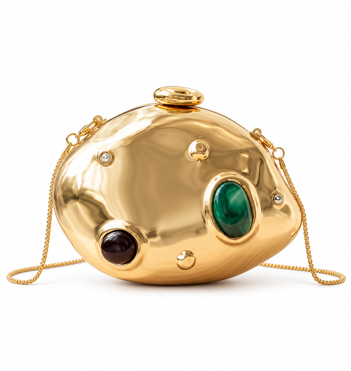 Émeraude Sculptural Clutch
